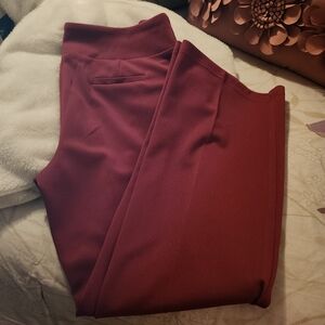 Soho Deep Magenta Wide Leg Pants